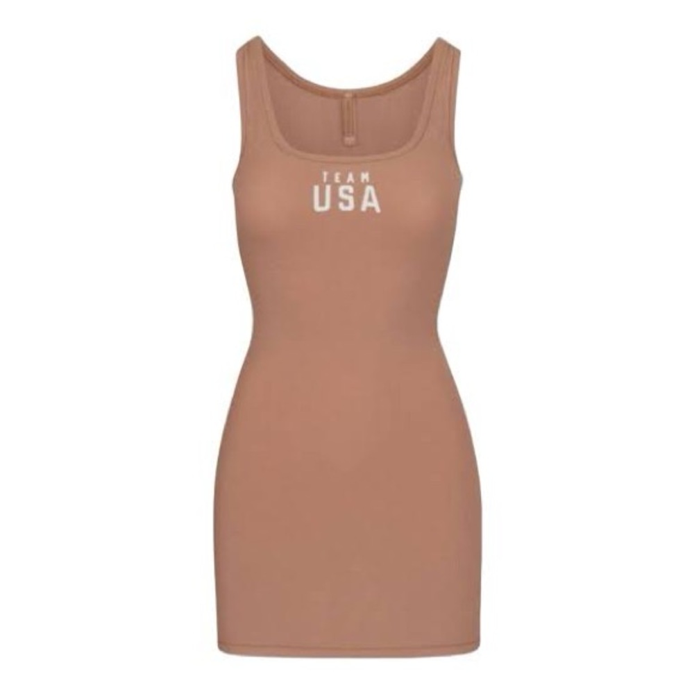 Skims Team USA Sleeveless Ribbed Dress❤️🤍💙Limited Edition💙🤍❤️NWT - Sienna - M